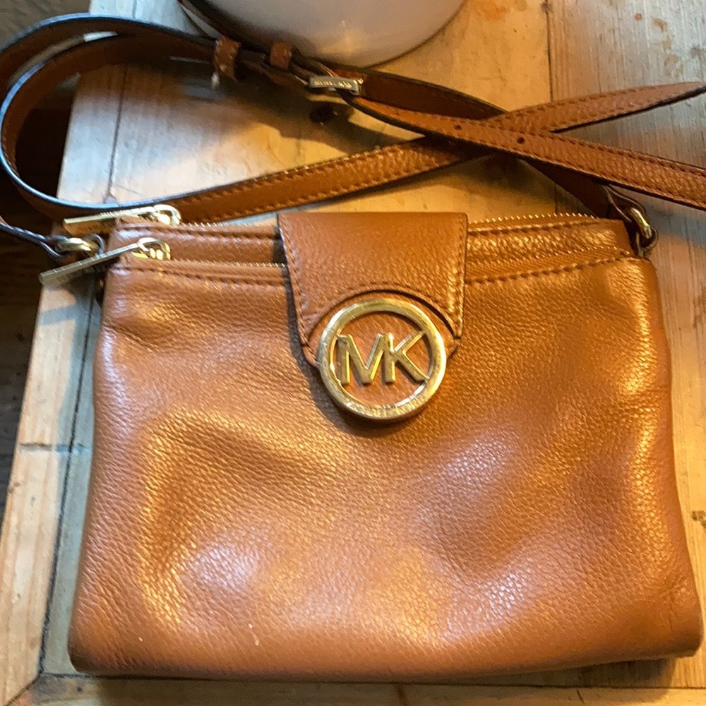 Michael Kors leather crossbody purse